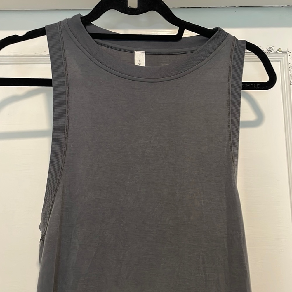 Lululemon racer back maxi dress gray - Size 4 NWOT